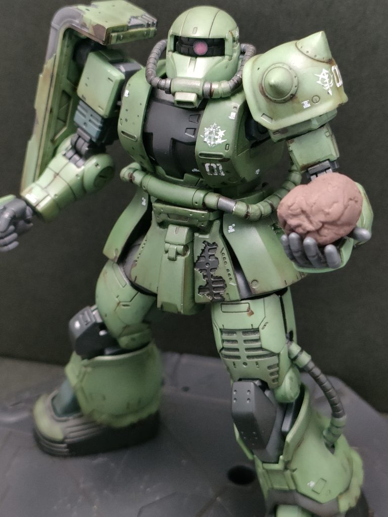 ドアンザクといったら岩投げ〜適当に粘土を丸めて塗装しました🤗✨