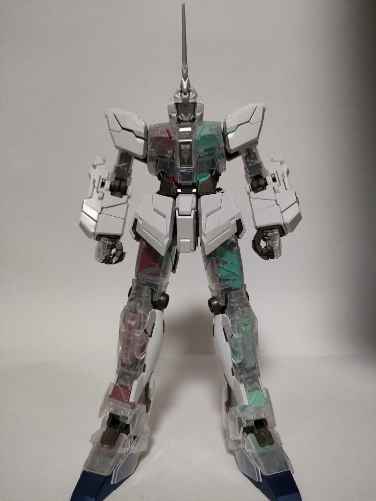 ユニコーンモードに戻して正面で。