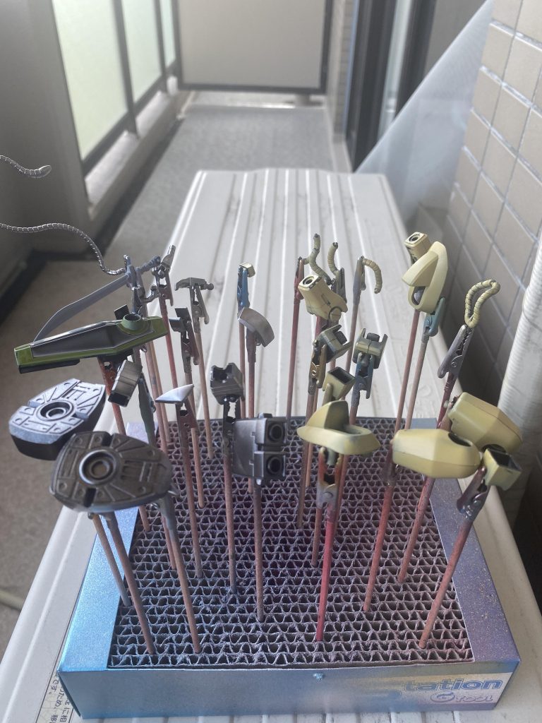 今日は暑くてよく乾く。