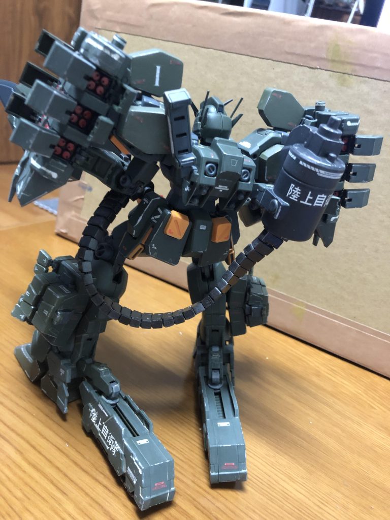 ガンダムヘビーアームズ陸自仕様–3枚目/制作者：ちゃぶ台モデラー