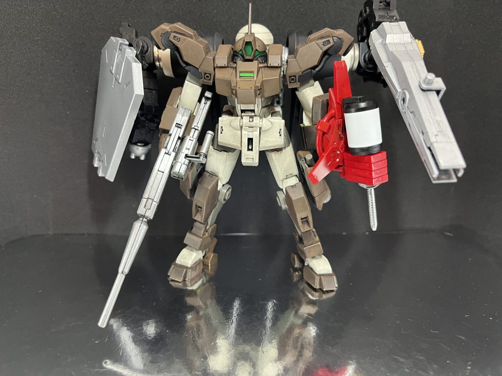 プロスペラの騒動で破損したデミバーディングの改修機。ブリオン社への弁償金で地球寮メンバーが四苦八苦している所をグエルCEOが買取り、機体の試験データを共有するという条件でジェターク社にて改良と試験が行われた。