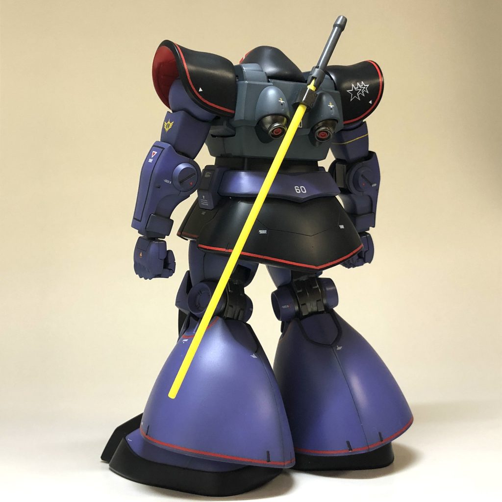 もともとできのいいキットですが、より理想のドムらしくなったと思います。 一度塗装して、パープルが気に入らなくて停滞…今度はいいと思います。