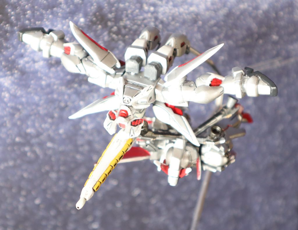 ゴーストガンダム 蜃気楼鳥(ミラージュ・ワゾー)＆クロスボーンガンダムX-0（コンバージ）　–3枚目/制作者：tytaniaIII