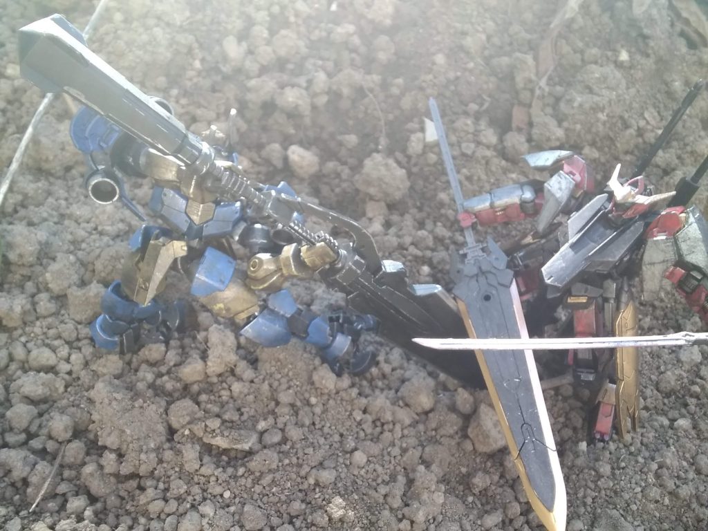 外で撮影した、あのデカい剣を持ってる名前が長い奴と戦わせたときのあれ。