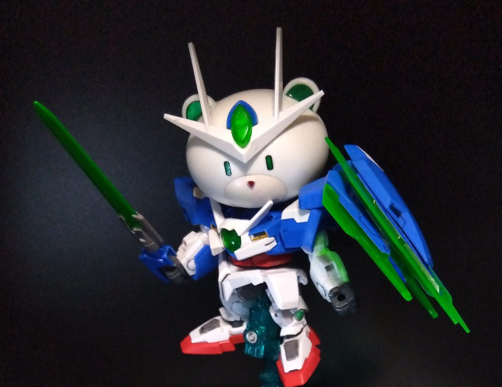 という事で、既に誰かやってるかしら？と思いましたが、奇跡的にネタ被りしてないようなので、雑コラミキシングｗ00クマンタ出撃る！！