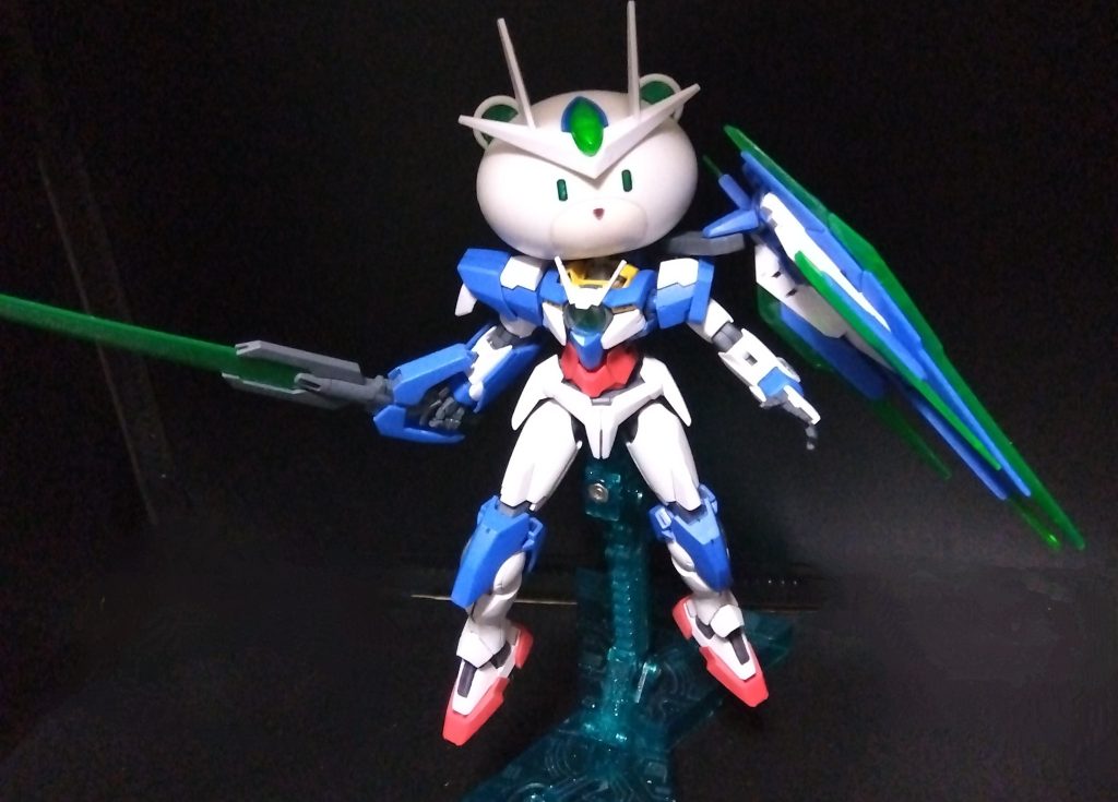 そして、身体をHGクアンタに挿げ替えてアイコン画像なガンブレ３での愛機を再現ｗ『続編なガンブレ４』出ないもんですかねぇ……出るよ！！