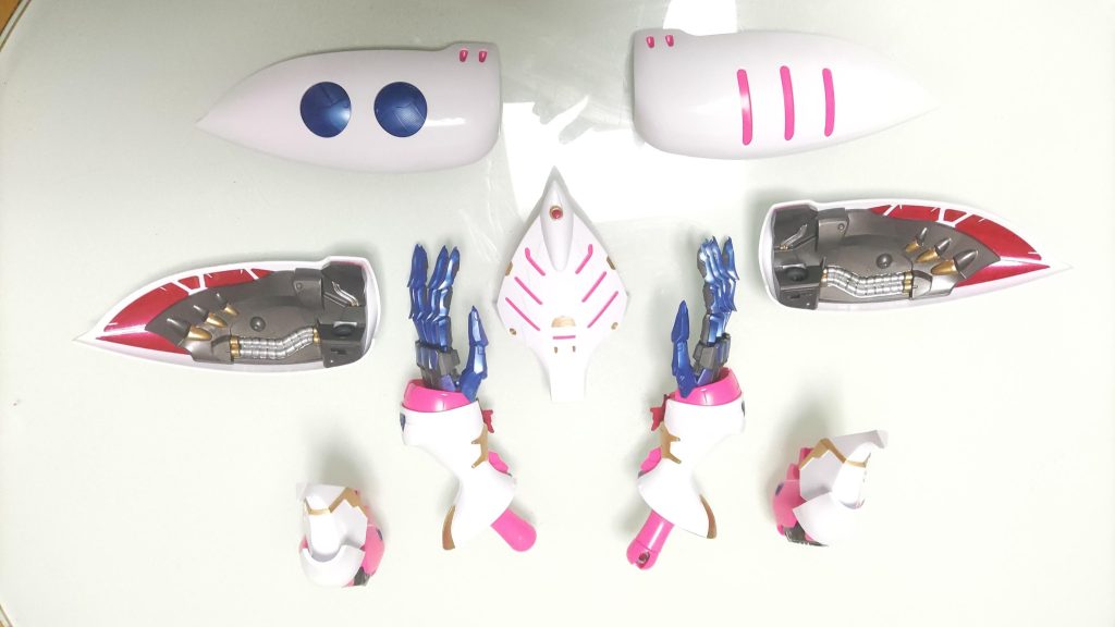 パール塗装前。あとでもあんまり変わらない。どの程度塗ればいいかもわからない手探り状態でした。次はもうちょいうまくなる!