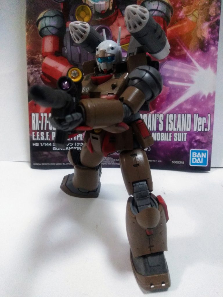 自分、結構な数のガンプラを製作してきましたが『ガンキャノン』は初めてです😁この『ビーム ライフル』ゴッつくてカッコいい😍