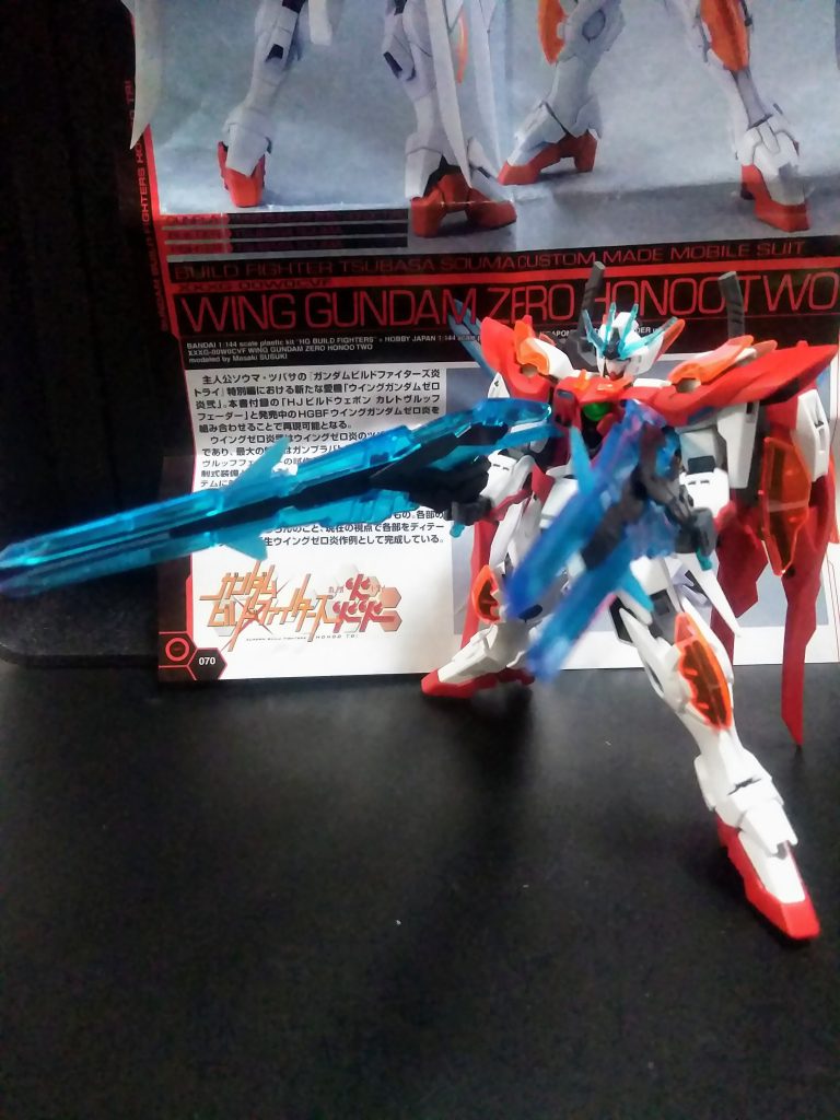 HGBFウイングガンダムゼロ炎（カスタムキット2つ仕様）改修塗装