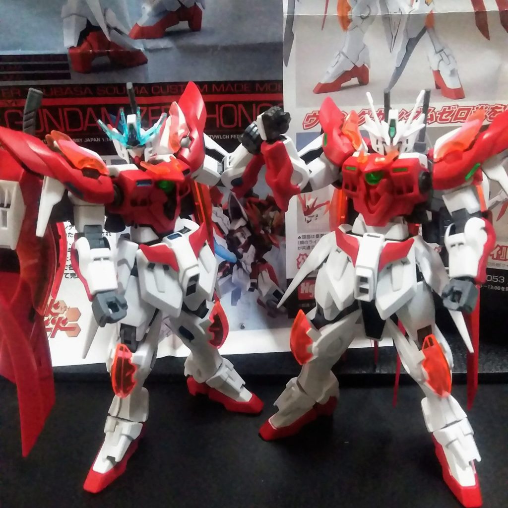 HGBF ウイング ガンダム ゼロ 炎 カスタム & ウイング ガンダム ゼロ 炎 弐｜みずかトモカサさんのガンプラ作品｜GUNSTA（ガンスタ）