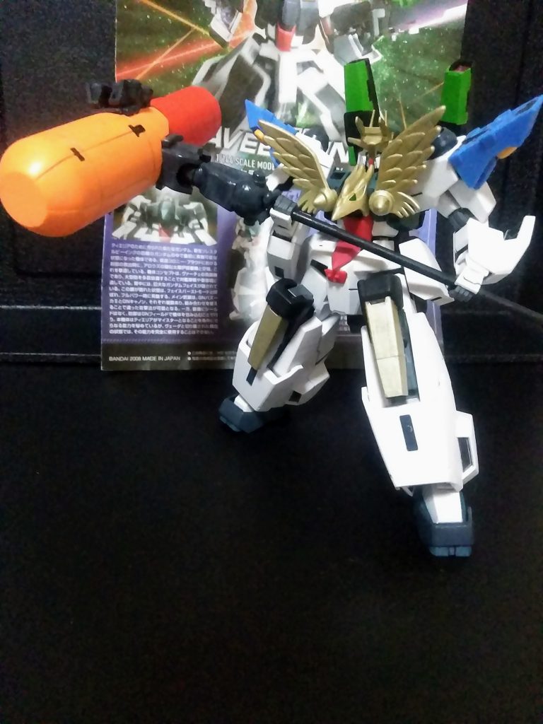 武装その③ 対戦相手を『必ず殺す武器』      まぁ、どっかの『勇者王』に引っ張られてますね😂『セラヴィオン・スーパー ワンダフル グレート ミラクル ハイパー アメイジング 破壊鎚』 捻りのないネーミング😥