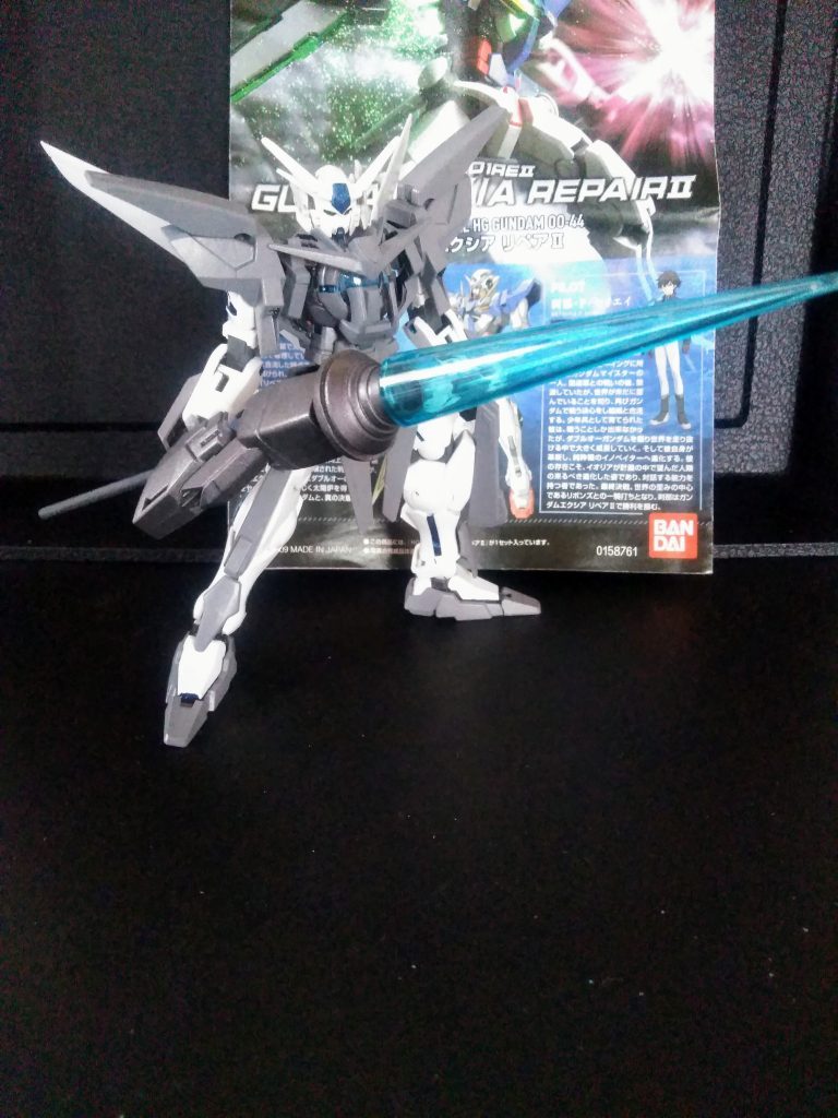 『キジマ兄』が TV 本編終了後に『セカイくん』にリベンジする為に作成したという脳内設定のガンプラです😂『GN ランサー』《D戦記のゼウスの武器》より改造