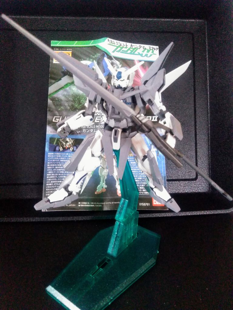 元ガンプラが 2 本持ちだったのでこの子もその様に😏『GN ジャベリン』此方もD戦記より《ウェポンセット》から改造