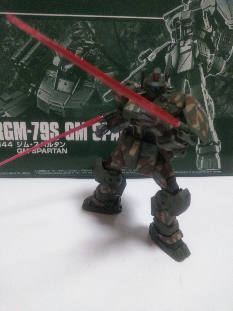 『ビームトンファー風』にサーベル発振! この様に両腕でもイケますし、両肩に装着でも可能です😆いつの間にやら、腕にサーベルが『トンファー(なんで?)』で定着している模様🤔