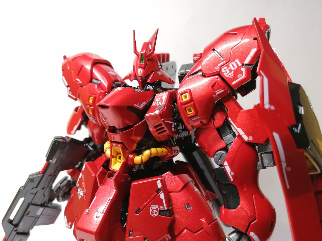 RG サザビー メタリックレッド塗装 RGサザビー メタリック塗装｜はやさんのガンプラ作品｜GUNSTA