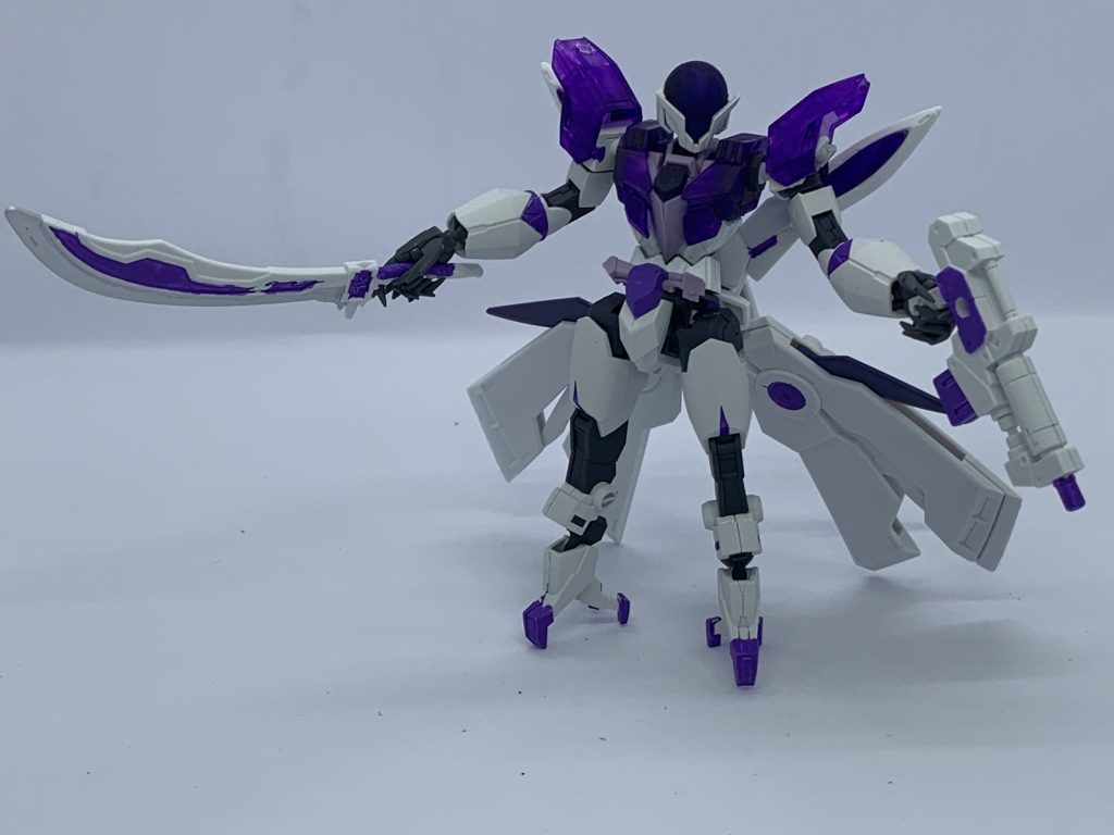 武器。コトブキヤガンブレードランス、プラアクト双盾、SDWエドワードセカンドV、30MMフォレスティエリからそれぞれ拝借。今後はデスティニー、トールギス、マスター、オー、アシュタロンの装備をする予定。先にネタバレするスタイル。