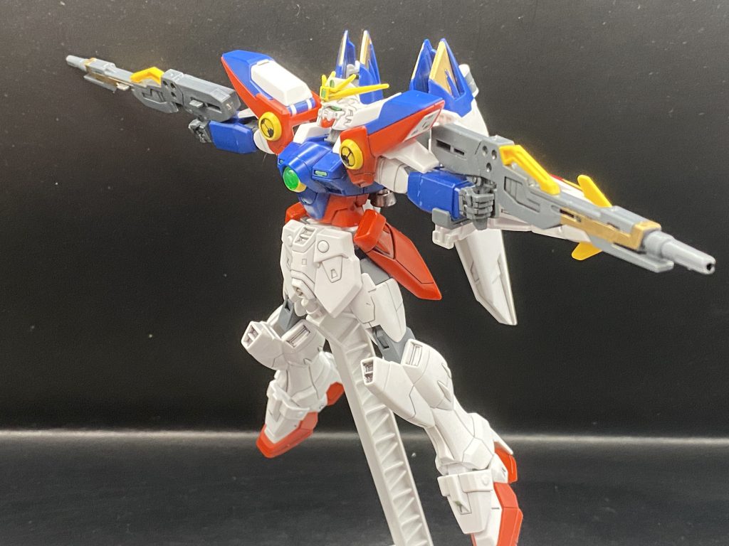 ウイングゼロといえばこれ！ローリングバスターライフルもバッチリ決まります！