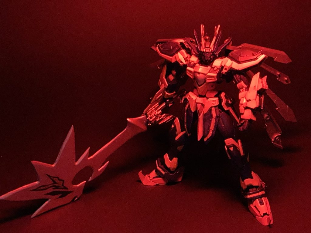 赤いライトで照らしてみました🔦