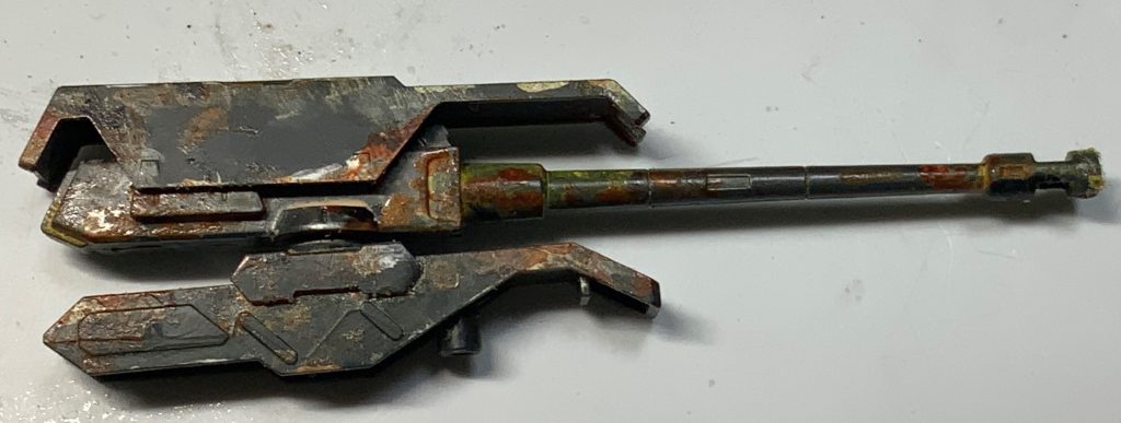 バルバドスの機銃のウェザリング やり過ぎぐらいがちょうど良いです