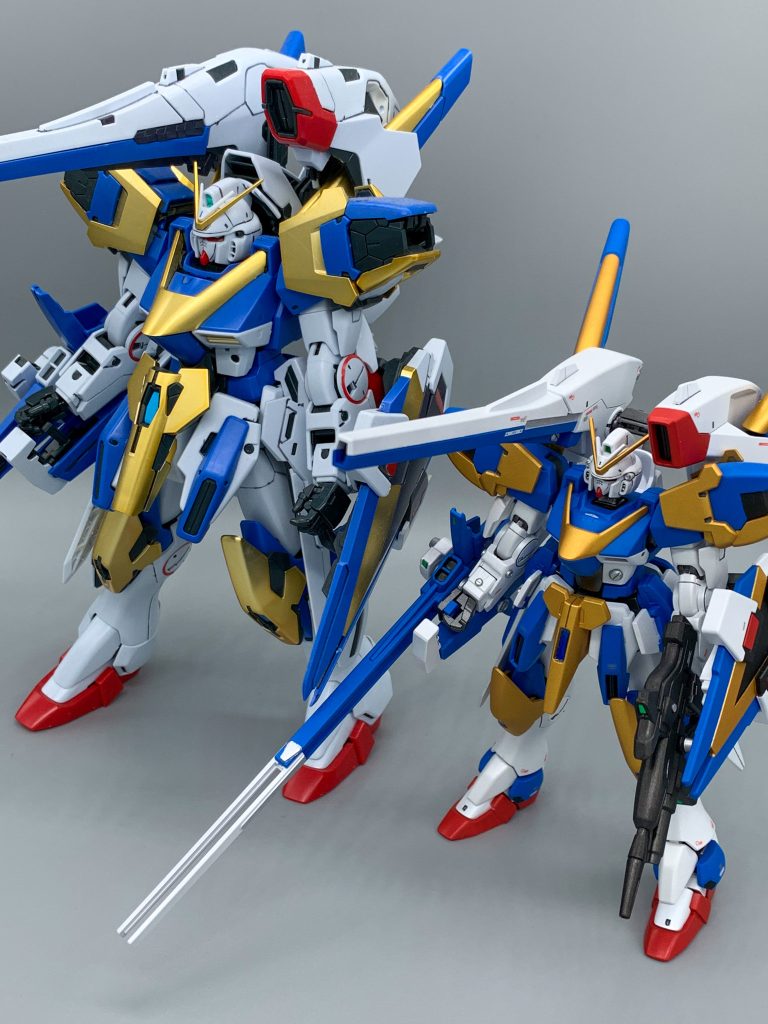 MGとの比較肘の赤いのは塗るのが手間なのでやめました