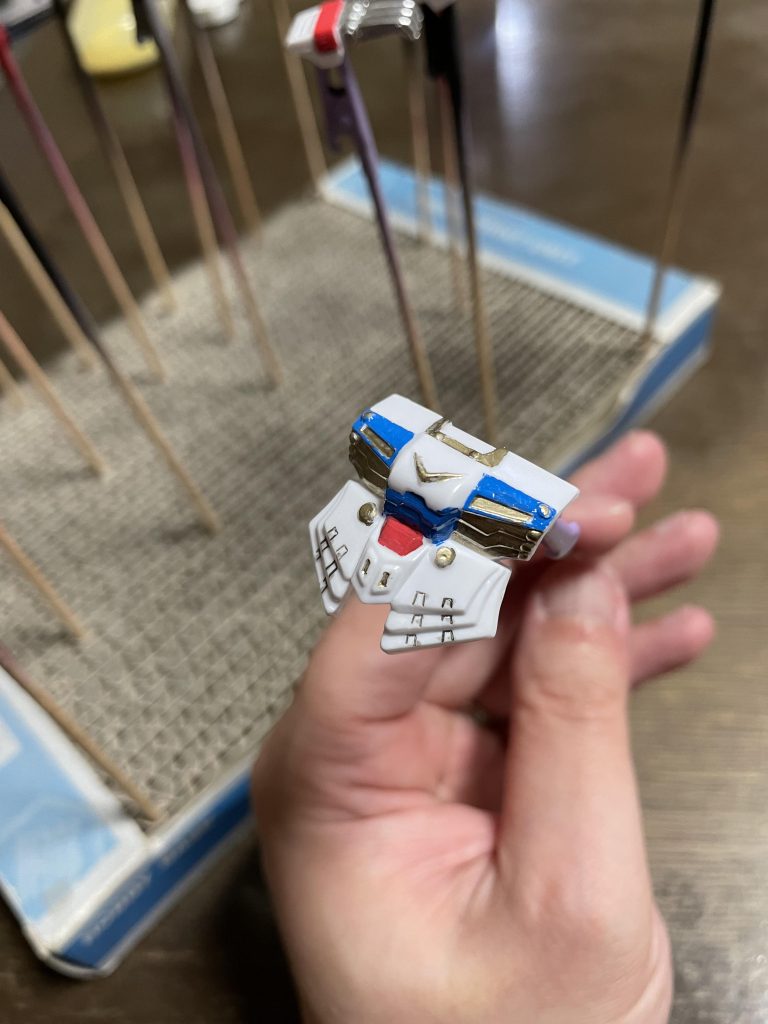 鎧がとにかく真っ白ですから…やること多いです！