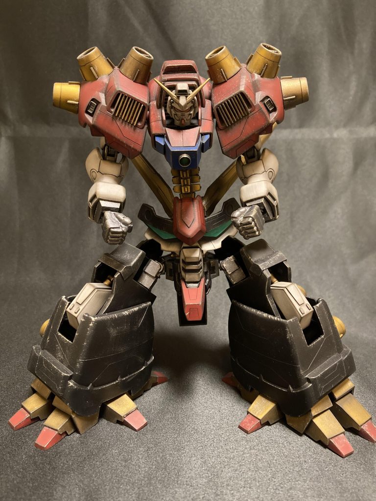 膝の関節を曲がるようにしました。