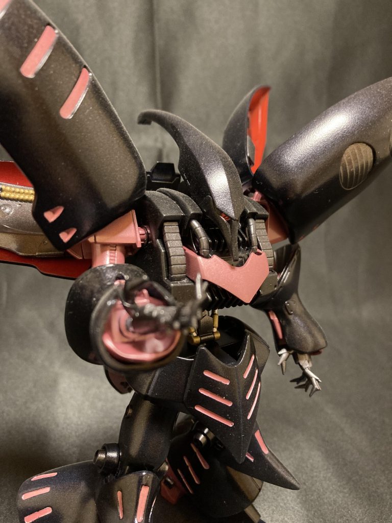 見にくいですが、首延長してあります。