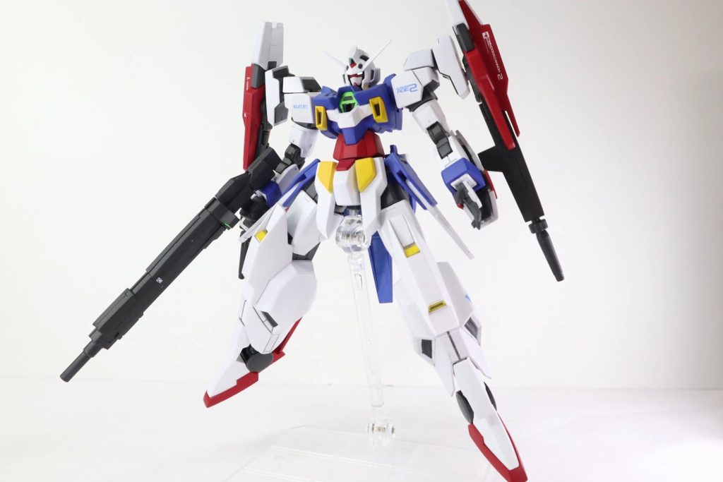 初めはダブルバレットの下半身のシルエットを変えたくて思いつきました塗装したら現物見ないと区別つきませんが、全て面出しをして凹凸のメリハリが着くようにしました。一番時間かけましたが目立たなくて残念です。