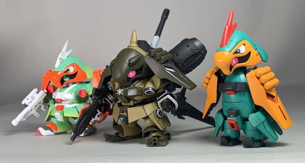 今まで作ったBBヤクトドーガと並べておしまい