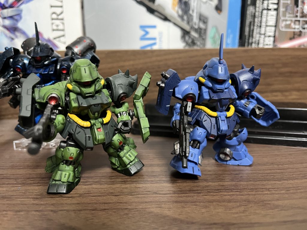 初期の部分塗装とウェザリング練習