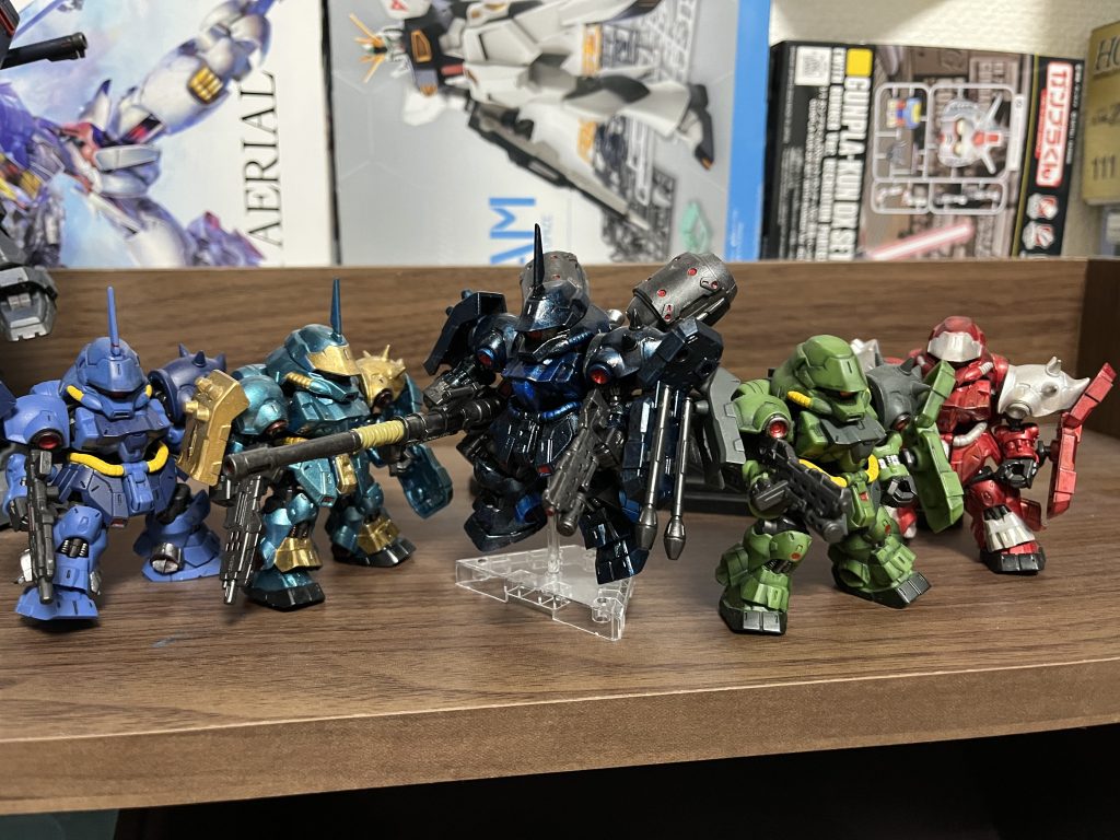 ギラドーガ兄弟達毎回、塗装の実験台(練習台)にされるギラドーガ達…