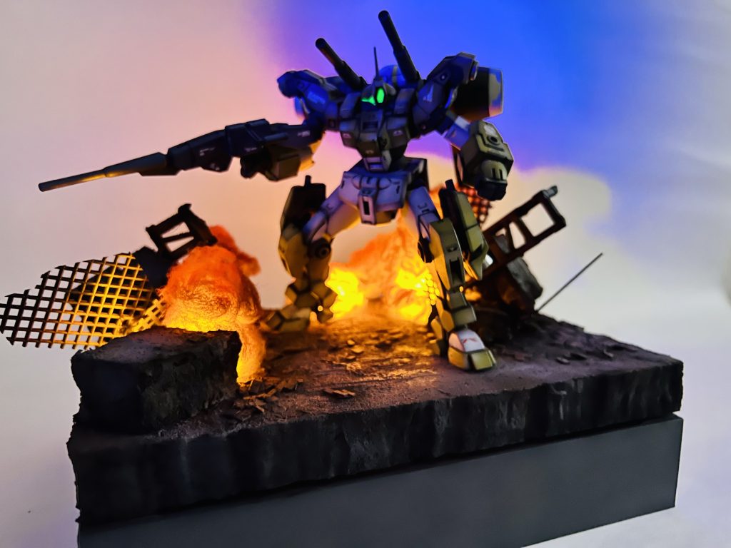 HG◇機動戦士ガンダム 水星の魔女◇デミバーディング◇塗装済み完成品 劇中風ジオラマセット–5枚目/制作者：H4co Y