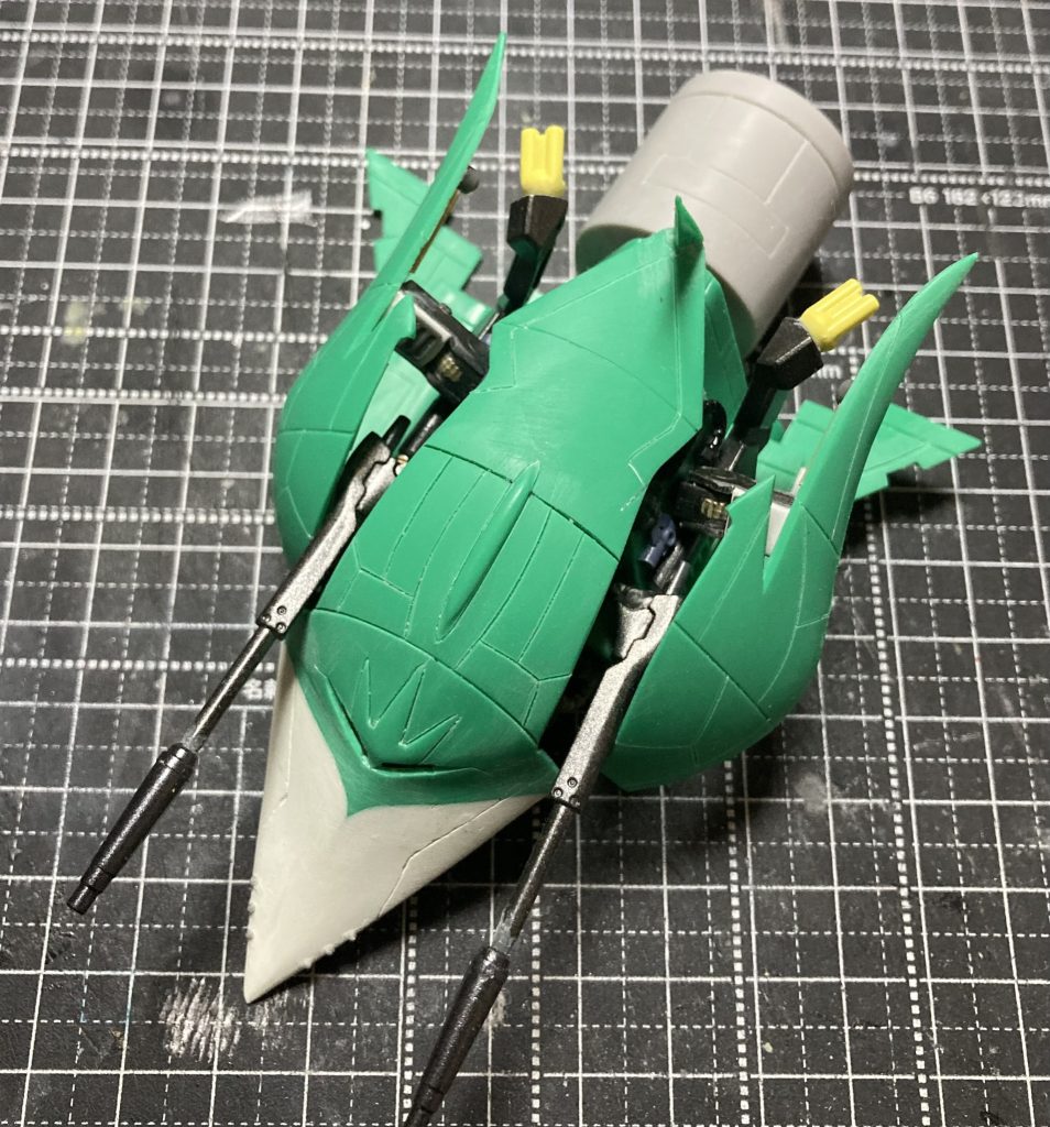 この時点でビグロ同様クチバシがポッキリ折れました😭途中やめようかと凹みました。