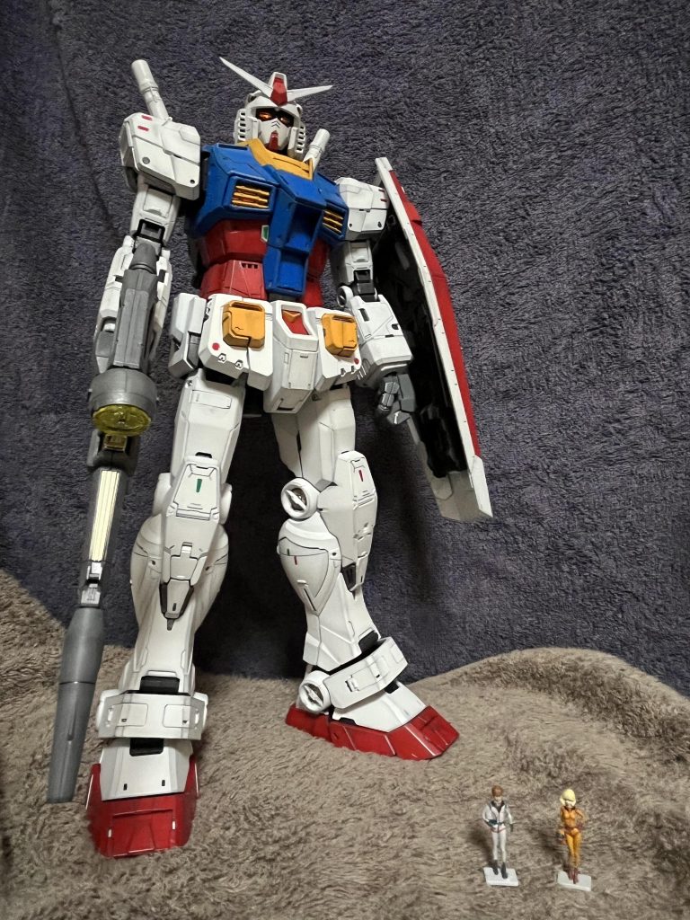 もちろんいつもの筆塗りで、筆で陰影付けれんかなーと。雰囲気は出たかなーと思いつつウェザリングにしか見えへんような、、笑