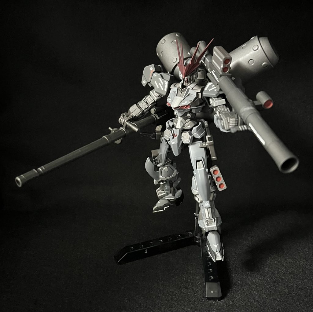 続いて、重火器装備。HGUC ギラ・ズール(アンジェロ機)から、ランゲ・ブルーノ砲・改を拝借。