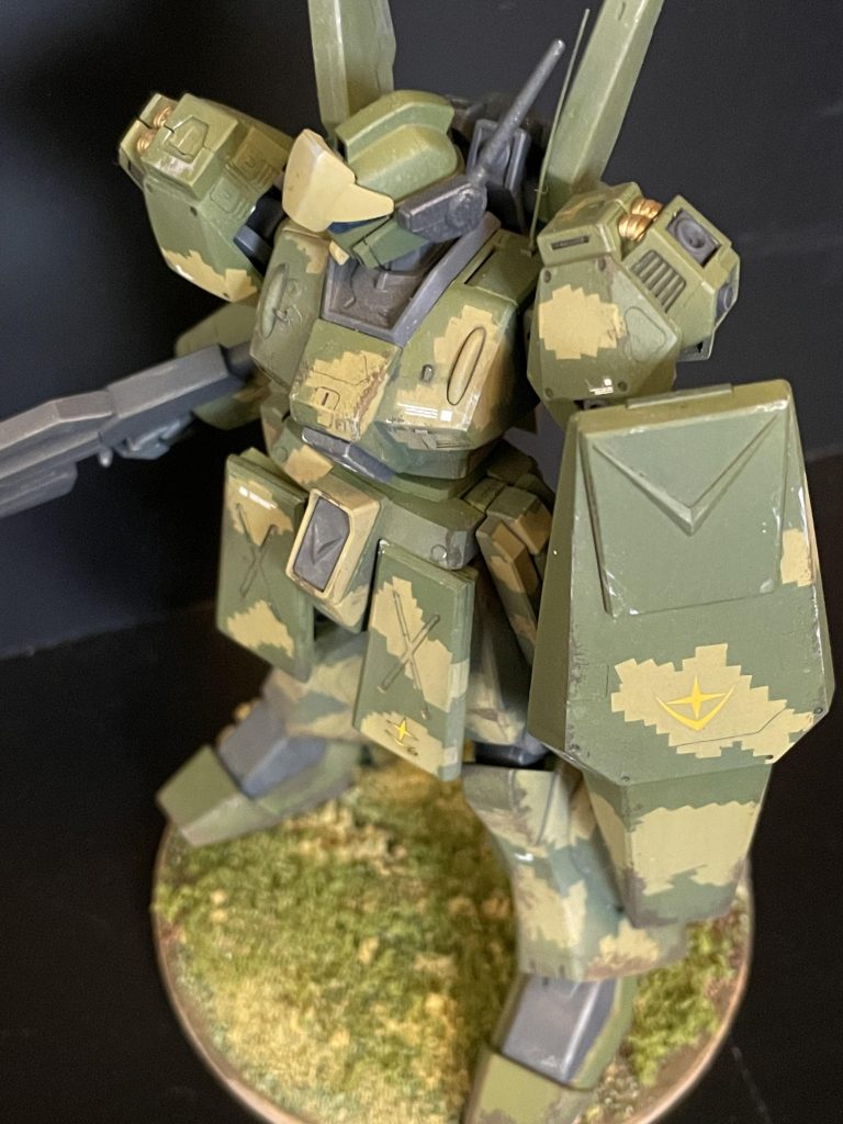 HGUC ジェガンA型　陸戦迷彩塗装–2枚目/制作者：気まぐれ週末モデラー