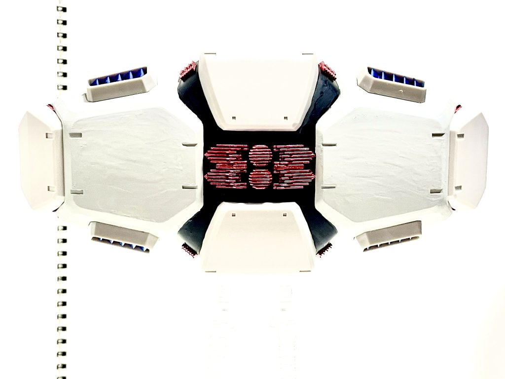 ◆カルドロンそこで用意されたのが、言うなれば「小型クワイエットゼロ」とでも言うべき中継端末である『カルドロン』。プラットフォームとしては「フォートレスビット」とでも言うべき馬鹿げたサイズのこの巨大ビットが、クワイエットゼロを縮小したような機構を内蔵してエアリアルにどこへでも随行する。