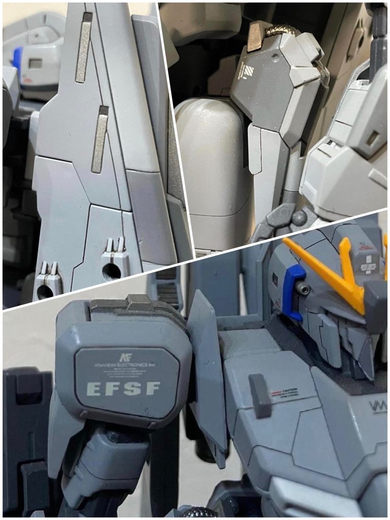 微妙にグレーを塗り分け。😅