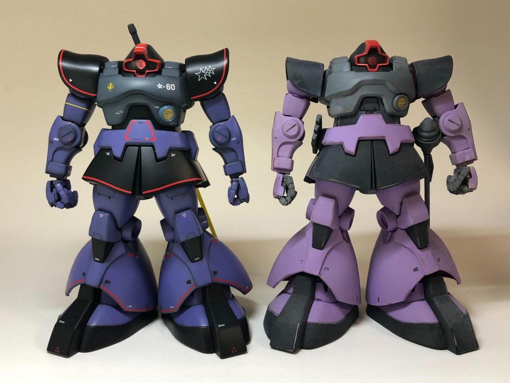 息子が中一の時作ったノーマル体型との比較。頭の形状変更肩アーマーの大型化肩の付き位置の変更二の腕の延長肘の形状変更胸のラインの変更太ももの大型化と付き位置の変更足首を左右対称に小型化して付き位置を変更