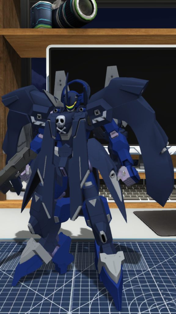 ダリルバルデのパーツを使用するという条件で好みの機体をガンダムブレイカーモバイルにてビルドした後、その機体を元に実際に制作をすることにしました。