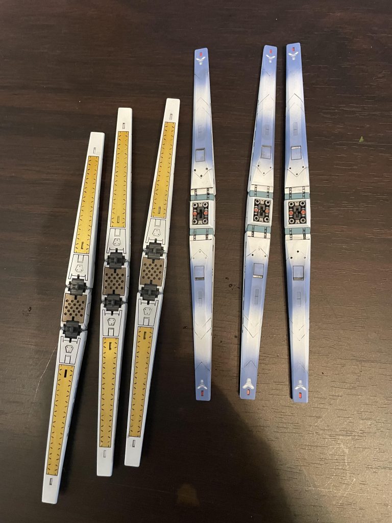 フィンファンネルの塗り分けはちょっと頑張りました！