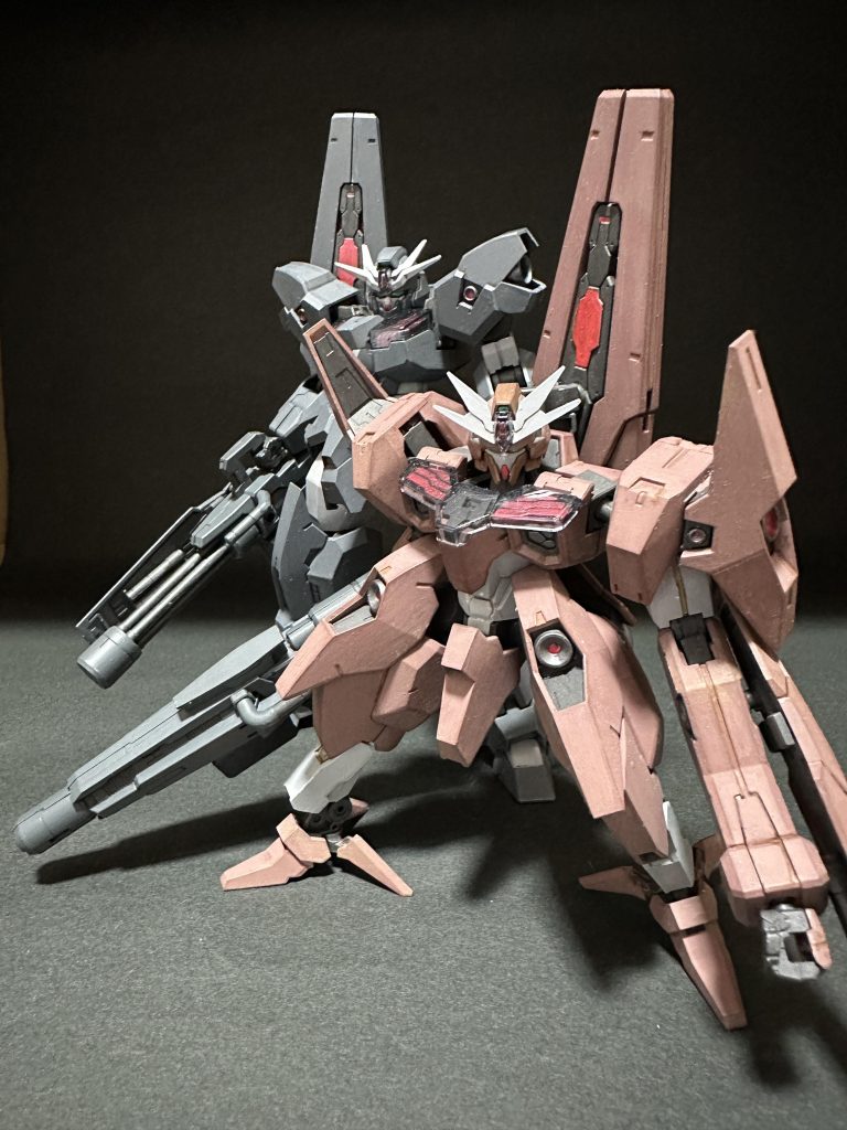 ルブリスソーンと。なぜか円盤獣ジンジンとグビグビを思い出しました。筆塗り・全塗装ガンプラ　２０２３　その２7