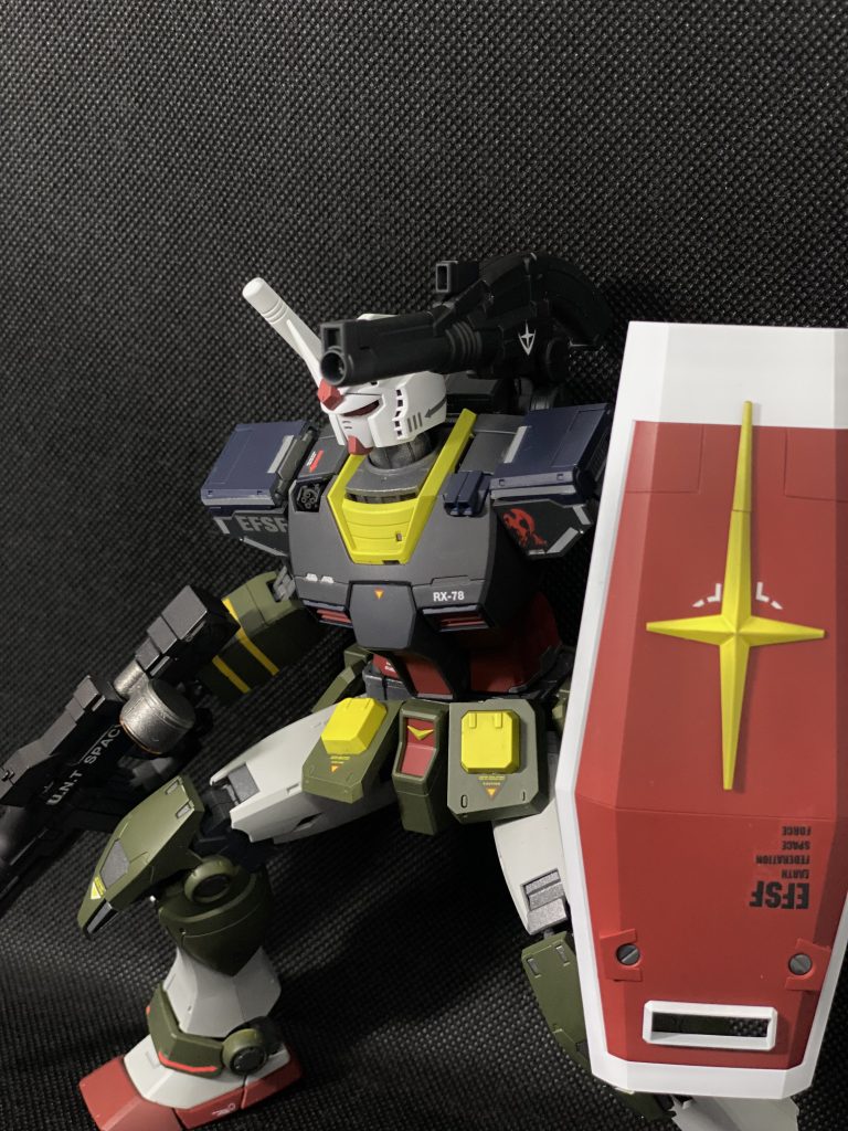 キャノン構えてポーズ