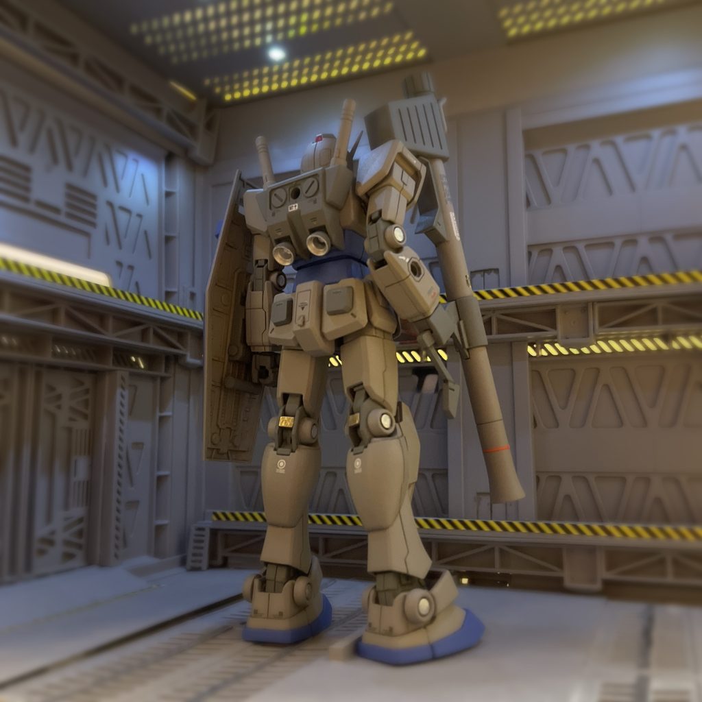 バックショットG-3仕様という事で、関節部にプラ板を直径3mmで切り出してシルバー塗装したプレートを貼ってマグネットコーティングっぽくしてみました。