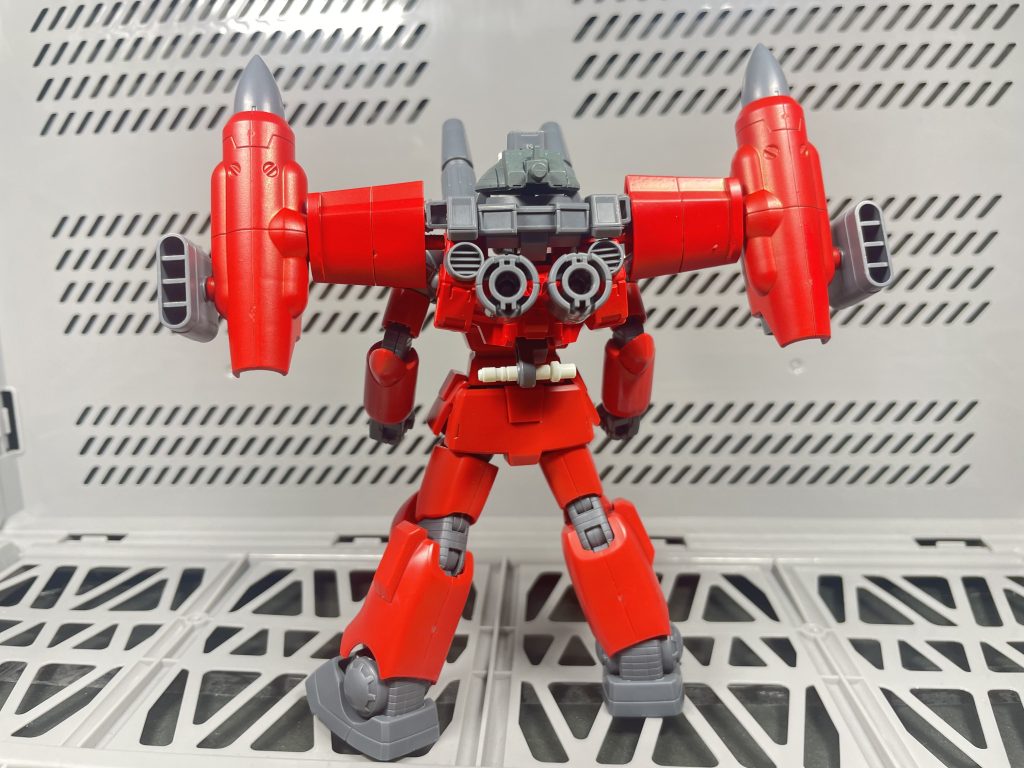 ガンダムマーカーレッドをエアブラシシステムで塗装