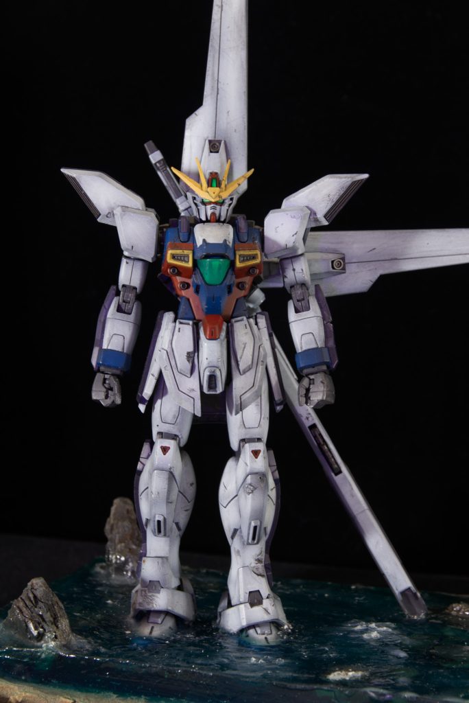 正面になるように撮影基本的に改造はせずMG本来の良さを生かしました。