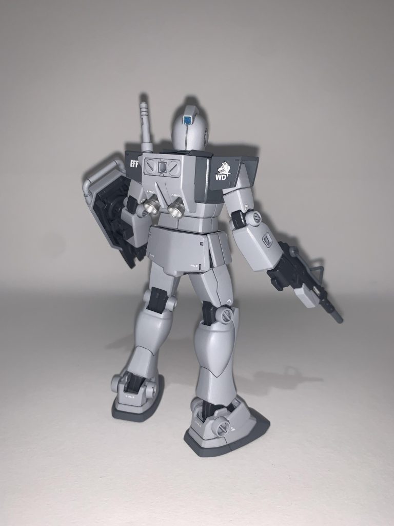 後ハメ加工、合わせ目消し、缶スプレー 塗装、部分塗装、墨入れ、デカールちょい貼り。