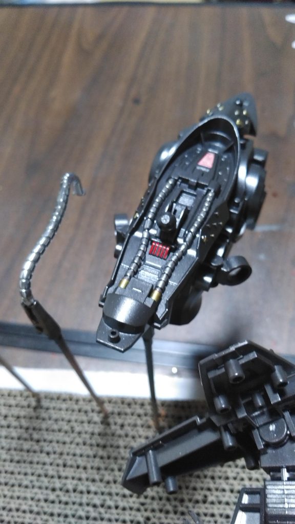 内部メカもエアブラシ壊れて暇な間に細かくふでぬり塗装(^-^)/