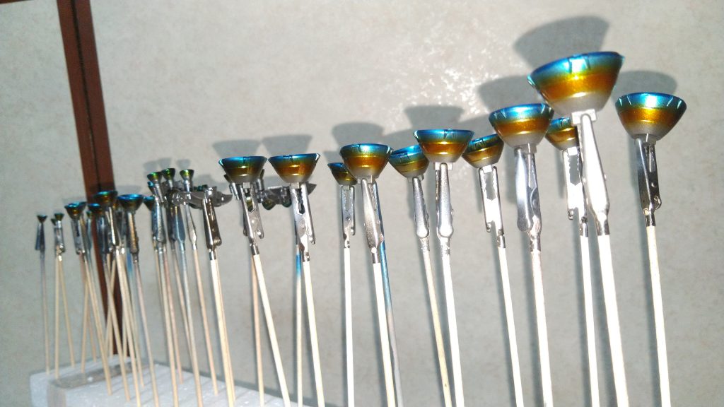 バーニア青焼け塗装、多いわ( ;゚皿゚)ノシ