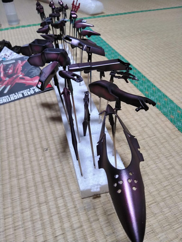 キャンディーグラデーション一回目塗装